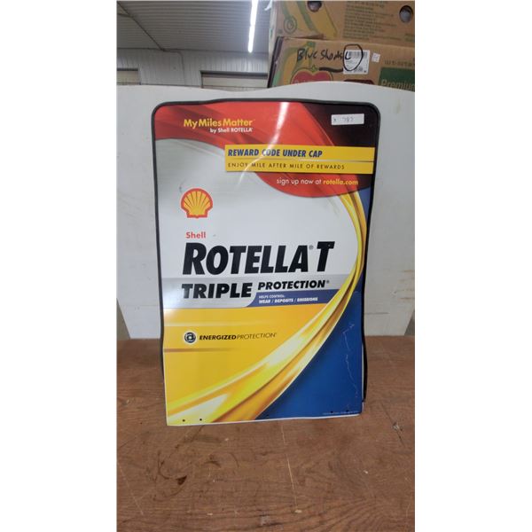 Shell Rotella T Triple Protection "My Miles Matter" Promotional Sign, 2017 24”×36”