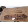 Image 1 : Rustic Wooden Signs Including "Bird Seed" and "Antiques" with Painted Lettering biggest 40”×9”