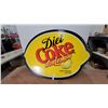 Image 1 : Diet Coke With Lemon Lemon-Shaped Corrugated Plastic Advertising Sign, Lemon Flavoured Diet Cola