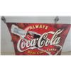 Image 2 : Coca-Cola "Always Real Cola Taste" Tin Advertising corrugated 2 sided sign, 1990s 64”×47”