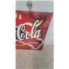 Image 3 : Coca-Cola "Always Real Cola Taste" Tin Advertising corrugated 2 sided sign, 1990s 64”×47”