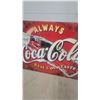 Image 4 : Coca-Cola "Always Real Cola Taste" Tin Advertising corrugated 2 sided sign, 1990s 64”×47”