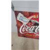 Image 5 : Coca-Cola "Always Real Cola Taste" Tin Advertising corrugated 2 sided sign, 1990s 64”×47”