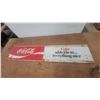 Image 1 : Vintage Coca-Cola "Coke Adds Life to... Everything Nice" Two-Part Metal Advertising Sign, c.