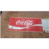 Image 2 : Vintage Coca-Cola "Coke Adds Life to... Everything Nice" Two-Part Metal Advertising Sign, c.