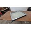 Image 1 : Metal-Framed Display Case with Hinged top Glass 27”×20”×3.6”