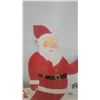 Image 2 : Vintage Hand-Painted Wooden Santa Claus Christmas Yard Decoration with Toy Bag 59”×36”