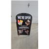 Image 1 : Chapman's Ice Cream "We're Open" A-Frame Sandwich Board Sign 24”×42”