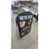 Image 3 : Chapman's Ice Cream "We're Open" A-Frame Sandwich Board Sign 24”×42”