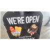 Image 4 : Chapman's Ice Cream "We're Open" A-Frame Sandwich Board Sign 24”×42”
