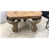 Image 9 : Stool with Cast Iron Legs, Wooden Ladder, and SMP Quality Stoves Enamel Plate