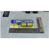 Image 5 : Vintage Metal Tool Box, Flashlights, Hammer, Wood Clamps, and Oil Wrench