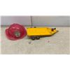 Image 14 : Vintage Toy Lot: Tonka Fire Truck, Little Red Racer Wagon, Airplanes