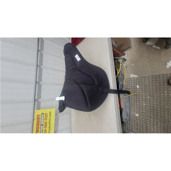 Best Friend Bareback Pad with Girth Strap, Black Suede-Style Finish
