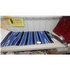 Image 1 : Weaver Leather AirFlex 30” Cinch and Woven Saddle Blanket, Blue, Black, and White