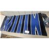 Image 4 : Weaver Leather AirFlex 30” Cinch and Woven Saddle Blanket, Blue, Black, and White