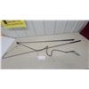 Image 1 : Equestrian Lunge Whip, Dressage Whip, and Black Braided Leather Strap