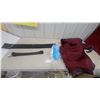 Image 1 : Maroon Horse Blanket, Cavalier Fly Sheet, Padded Girth with D-Rings
