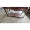 Image 5 : Fancy Antique Carved Wood Sideboard with Mirrored Backsplash and Lower Cabinet Doors 56”×42”×17”
