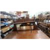 Image 6 : Fancy Antique Carved Wood Sideboard with Mirrored Backsplash and Lower Cabinet Doors 56”×42”×17”