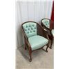 Image 2 : Pair of Tufted Barrel Back Armchairs