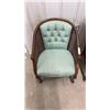 Image 3 : Pair of Tufted Barrel Back Armchairs