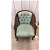 Image 6 : Pair of Tufted Barrel Back Armchairs