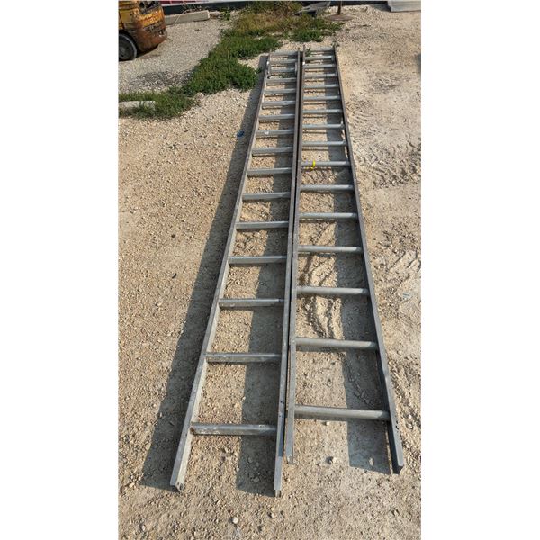 Two-Piece Aluminum Extension Ladder, Each 16 Ft. Long