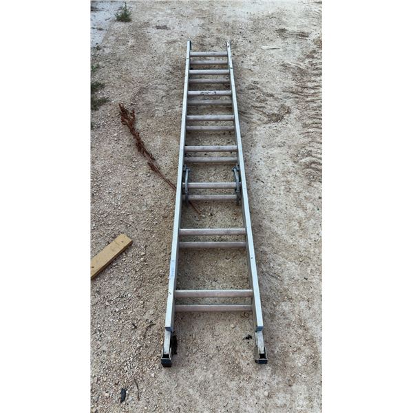 Alumilite Metal Products 2-Section Extension Ladder, 8ft Minimum Length