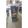 Image 1 : Mobile Two-Compartment Commercial Sheet Pan Rack Cabinet with Translucent Doors and Casters