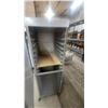 Image 3 : Mobile Two-Compartment Commercial Sheet Pan Rack Cabinet with Translucent Doors and Casters