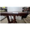 Image 3 : Victorian Eastlake Style Carved Parlor Table with Turned Finial and Splayed Legs 20”×27”×28”