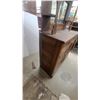 Image 3 : Antique Victorian Carved Oak Sideboard Buffet with Mirrored Hutch, 73” × 45” × 18”