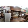 Image 5 : Antique Victorian Carved Oak Sideboard Buffet with Mirrored Hutch, 73” × 45” × 18”
