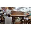 Image 6 : Antique Victorian Carved Oak Sideboard Buffet with Mirrored Hutch, 73” × 45” × 18”