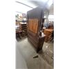 Image 7 : Antique Victorian Carved Oak Sideboard Buffet with Mirrored Hutch, 73” × 45” × 18”