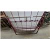 Image 2 : Antique Victorian Iron and Brass Bed Frame with Headboard and Brass Finials