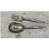 Image 12 : Assorted Silverplate and Brass Flatware, Candlesticks, Bowls, Creamer and Sugar