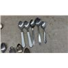 Image 13 : Assorted Silverplate and Brass Flatware, Candlesticks, Bowls, Creamer and Sugar
