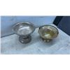 Image 2 : Assorted Silverplate and Brass Flatware, Candlesticks, Bowls, Creamer and Sugar