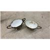 Image 5 : Assorted Silverplate and Brass Flatware, Candlesticks, Bowls, Creamer and Sugar