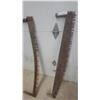 Image 3 : Pair of Antique Two-Man Crosscut Logging Saws with Wooden Handles both 60” long