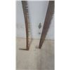 Image 4 : Pair of Antique Two-Man Crosscut Logging Saws with Wooden Handles both 60” long