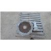 Image 1 : Concrete Two-Piece Garden Bird Bath with Fluted Bowl and Pedestal Base