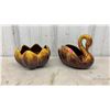 Image 13 : Blue Mountain Pottery Drip Glaze Bowls, Vases, Swan Dish, and Leaf Dishes
