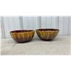 Image 2 : Blue Mountain Pottery Drip Glaze Bowls, Vases, Swan Dish, and Leaf Dishes