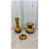Image 6 : Blue Mountain Pottery Drip Glaze Bowls, Vases, Swan Dish, and Leaf Dishes