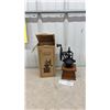 Image 1 : Vintage-Style Manual Cast Iron Coffee Grinder with Wooden Base and Original Box