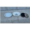 Image 8 : Delft Blue Hand-Painted Ceramic and Cobalt Blue Glass Assortment with Tile, Jar, Bottles