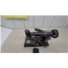 Image 2 : Vintage Singer Model 15-90 Sewing Machine Head with External Belt-Driven Motor and Foot Pedal